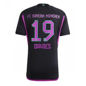 Bayern Munich Alphonso Davies #19 Venkovní Dres 2023-24 Krátký Rukáv